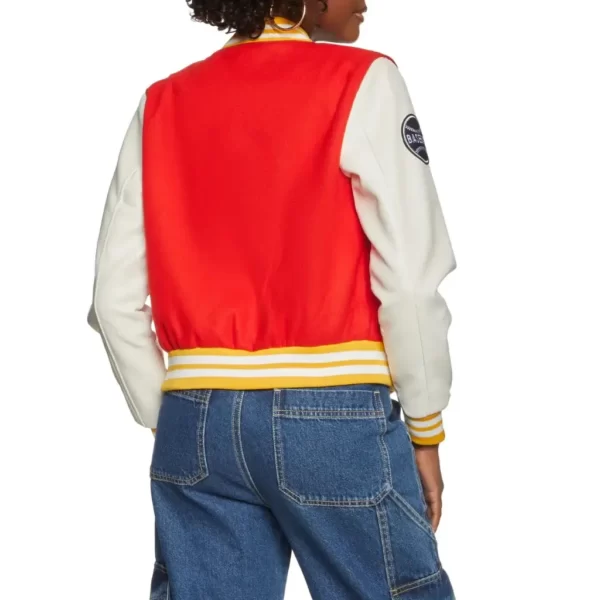 Red Cropped Varsity Jacket (1)