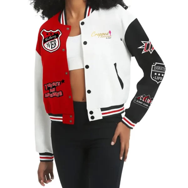 Red Cropped Varsity Jacket (1)