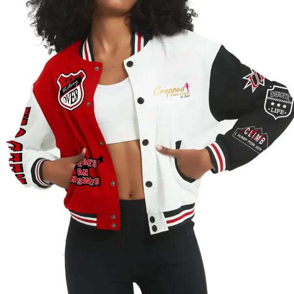 Red Cropped Varsity Jacket (3) (1)