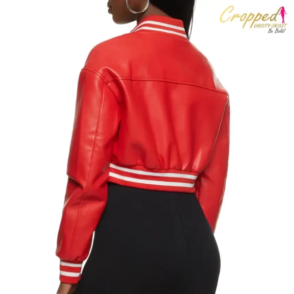 Red Cropped Varsity Jacket (3)