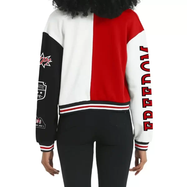 Red Cropped Varsity Jacket (4) (1)