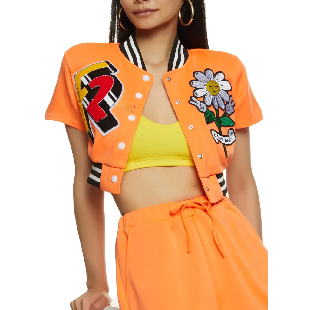 Orange Crop Varsity Jacket